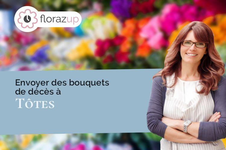 bouquets de fleurs pour des funérailles à Tôtes (Seine-Maritime/76890)