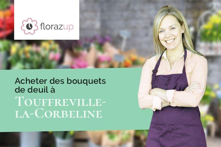créations florales pour un deuil à Touffreville-la-Corbeline (Seine-Maritime/76190)