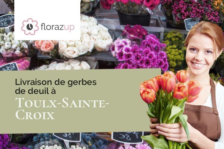 coeurs de fleurs pour des funérailles à Toulx-Sainte-Croix (Creuse/23600)