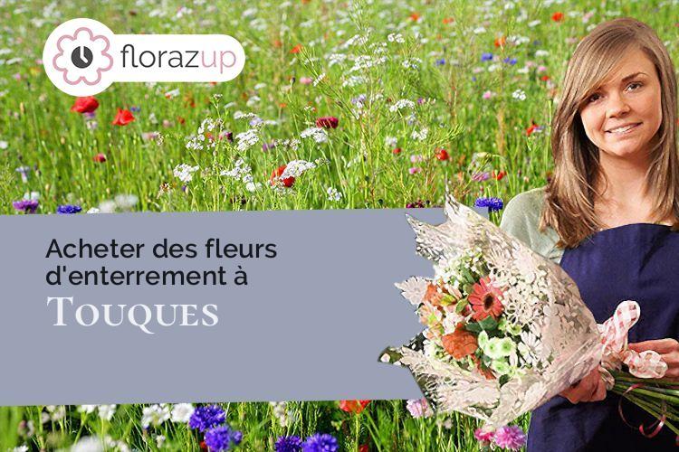 compositions florales pour un décès à Touques (Calvados/14800)