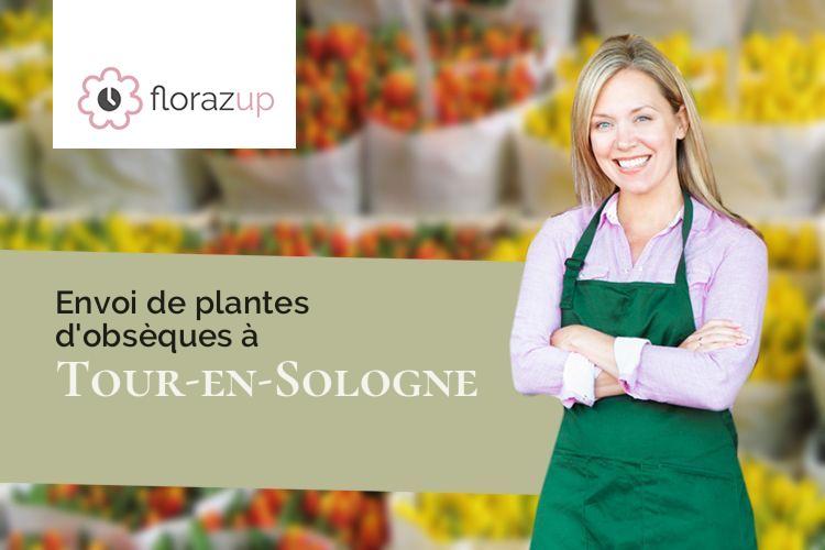 compositions de fleurs pour un enterrement à Tour-en-Sologne (Loir-et-Cher/41250)