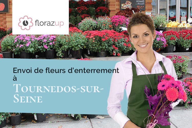 coeurs de fleurs pour un enterrement à Tournedos-sur-Seine (Eure/27100)