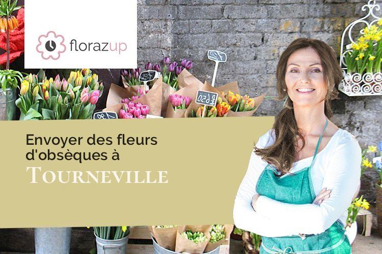 bouquets de fleurs pour des funérailles à Tourneville (Eure/27930)