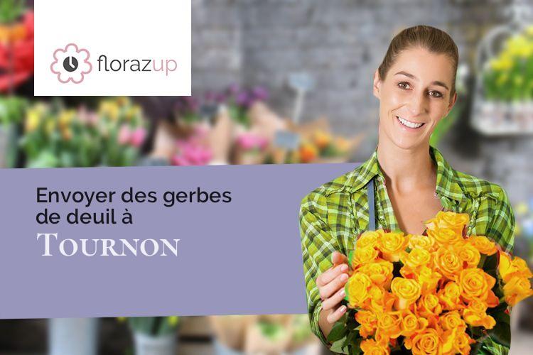 gerbes de fleurs pour des obsèques à Tournon (Savoie/73460)