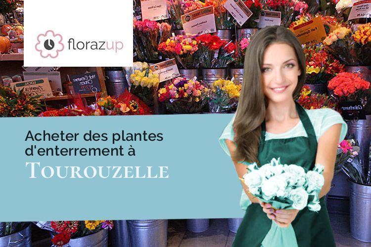 coeurs de fleurs pour un deuil à Tourouzelle (Aude/11200)