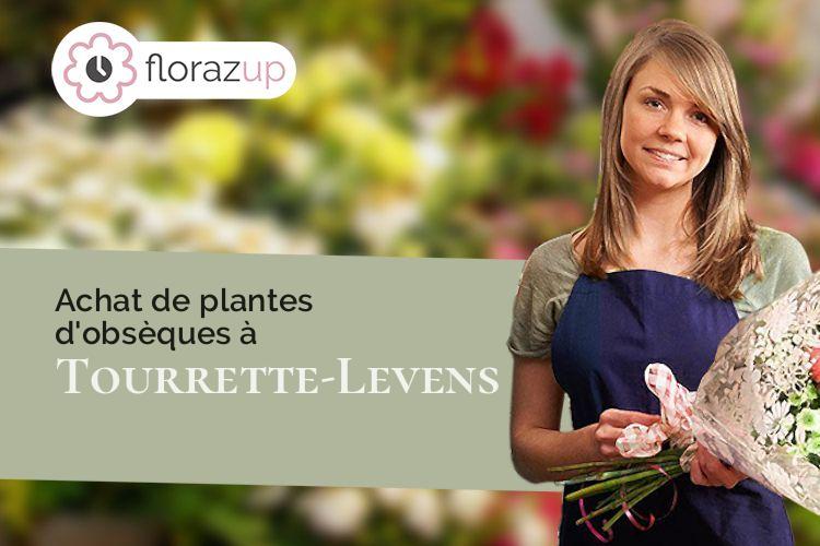 fleurs deuil pour un enterrement à Tourrette-Levens (Alpes-Maritimes/06690)