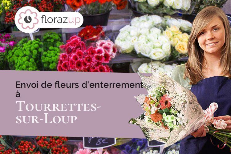 créations florales pour un décès à Tourrettes-sur-Loup (Alpes-Maritimes/06140)