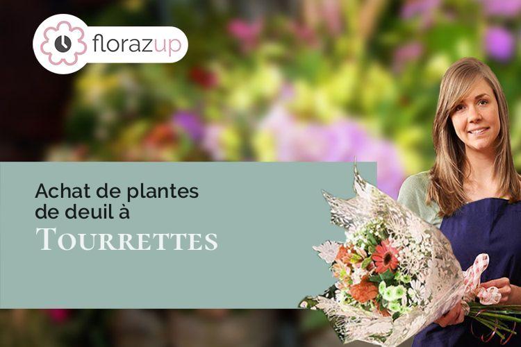 fleurs deuil pour un enterrement à Tourrettes (Var/83440)