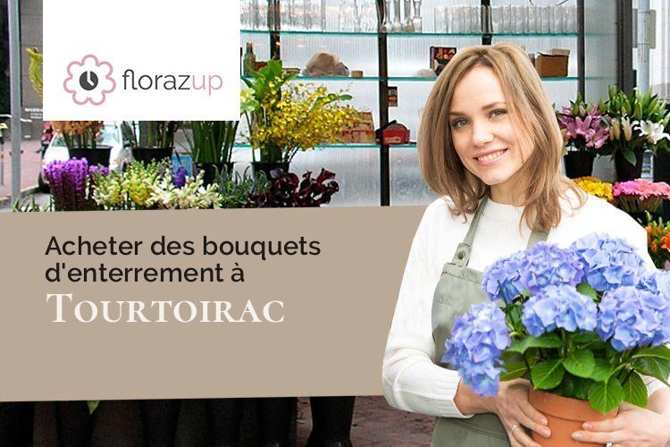 couronnes florales pour des funérailles à Tourtoirac (Dordogne/24390)