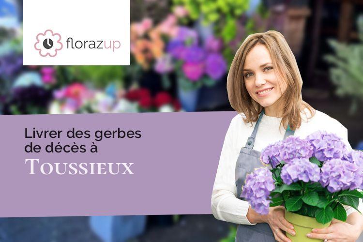coupes de fleurs pour des funérailles à Toussieux (Ain/01600)