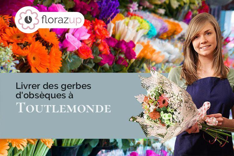 coeur de fleurs pour des obsèques à Toutlemonde (Maine-et-Loire/49360)