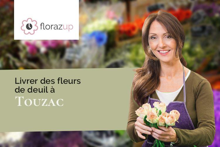 compositions de fleurs pour des funérailles à Touzac (Lot/46700)