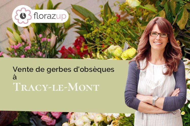 fleurs deuil pour une crémation à Tracy-le-Mont (Oise/60170)