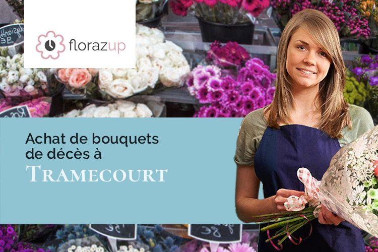 compositions florales pour un enterrement à Tramecourt (Pas-de-Calais/62310)