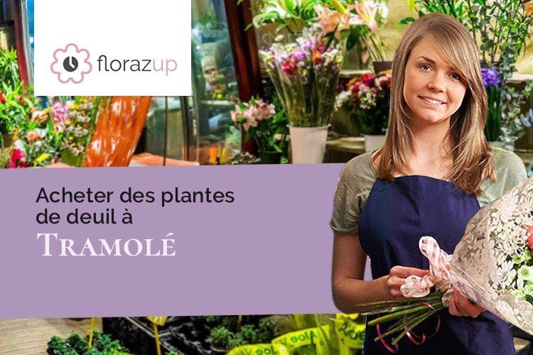 croix de fleurs pour un deuil à Tramolé (Isère/38300)