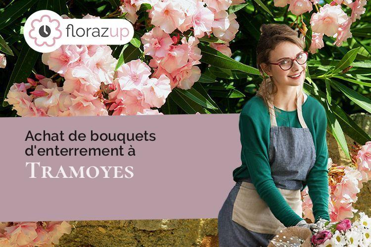 fleurs deuil pour un enterrement à Tramoyes (Ain/01390)