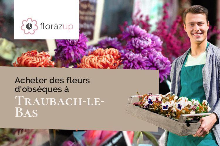 compositions florales pour un deuil à Traubach-le-Bas (Haut-Rhin/68210)