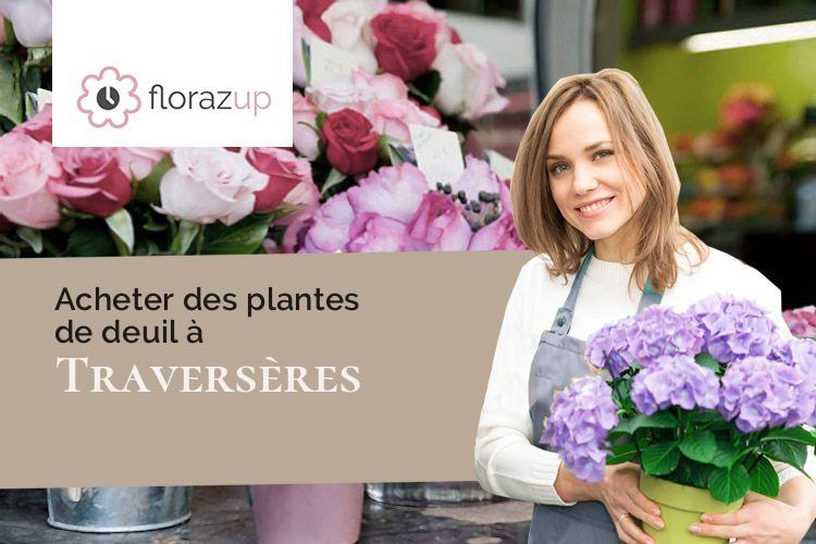 couronnes florales pour des funérailles à Traversères (Gers/32450)