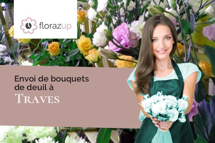 bouquets de fleurs pour des funérailles à Traves (Haute-Saône/70360)