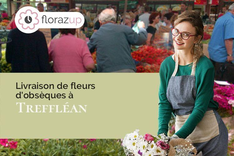 créations florales pour une crémation à Treffléan (Morbihan/56250)
