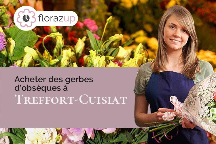 créations de fleurs pour des obsèques à Treffort-Cuisiat (Ain/01370)