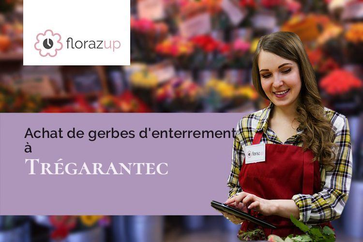 gerbes de fleurs pour un enterrement à Trégarantec (Finistère/29260)