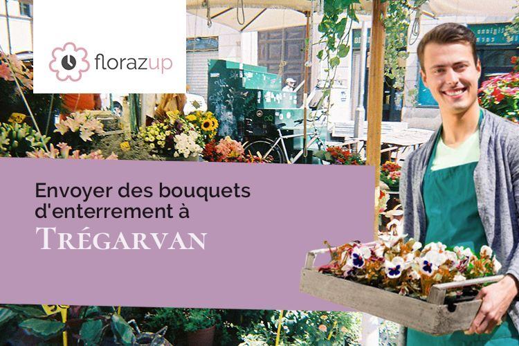 compositions de fleurs pour un enterrement à Trégarvan (Finistère/29560)
