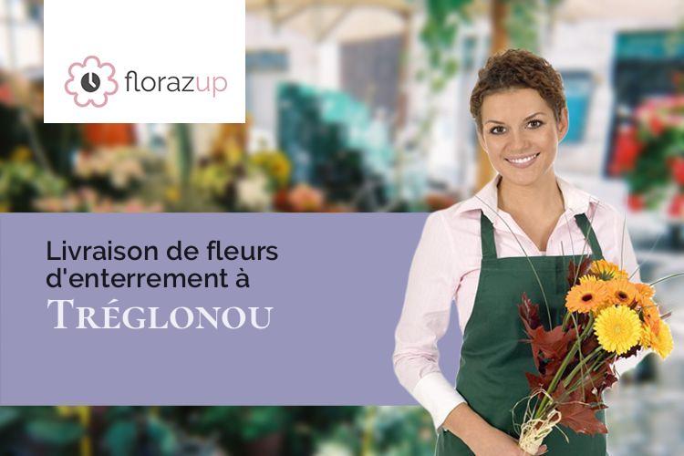 compositions florales pour un décès à Tréglonou (Finistère/29870)