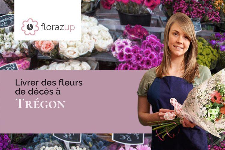 fleurs deuil pour un enterrement à Trégon (Côtes-d'Armor/22650)