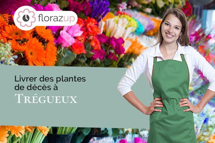 couronnes de fleurs pour des funérailles à Trégueux (Côtes-d'Armor/22950)