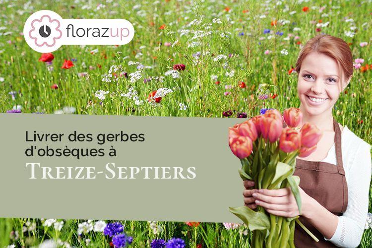 couronnes de fleurs pour une crémation à Treize-Septiers (Vendée/85600)