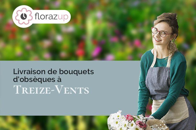 créations de fleurs pour un enterrement à Treize-Vents (Vendée/85590)