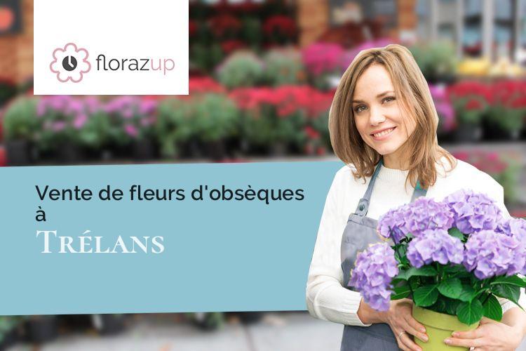 coeurs de fleurs pour des obsèques à Trélans (Lozère/48340)