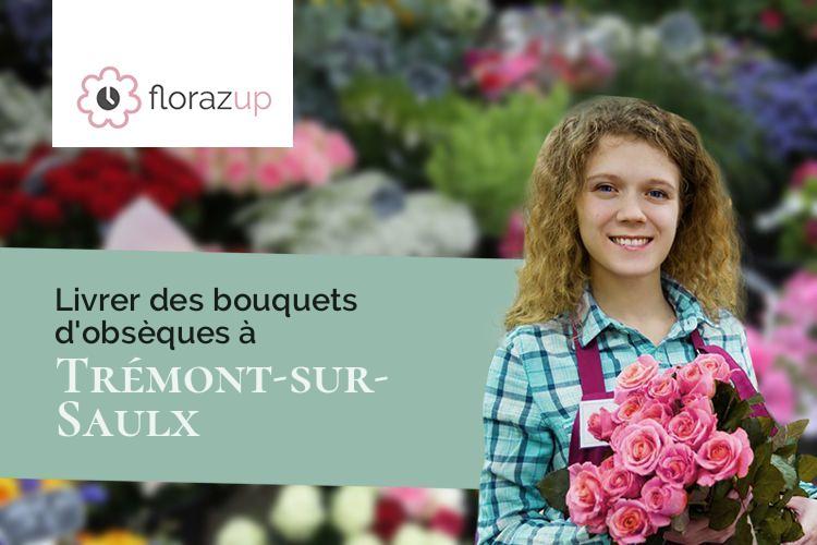 fleurs deuil pour des funérailles à Trémont-sur-Saulx (Meuse/55000)