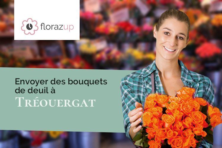 fleurs deuil pour une crémation à Tréouergat (Finistère/29290)