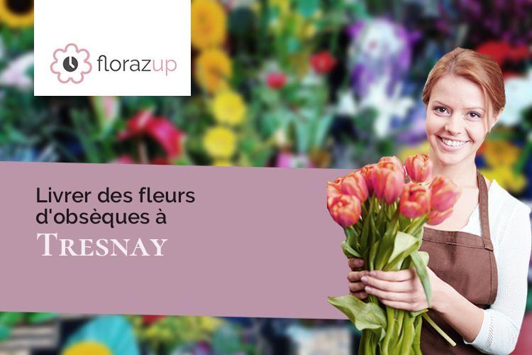 fleurs deuil pour un décès à Tresnay (Nièvre/58240)