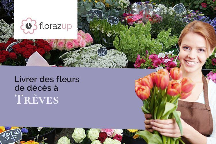 fleurs deuil pour un deuil à Trèves (Rhône/69420)