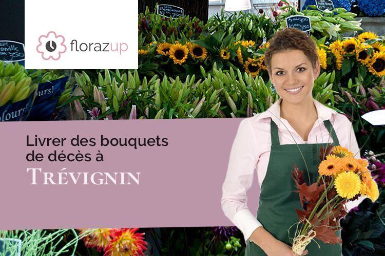 fleurs deuil pour un décès à Trévignin (Savoie/73100)
