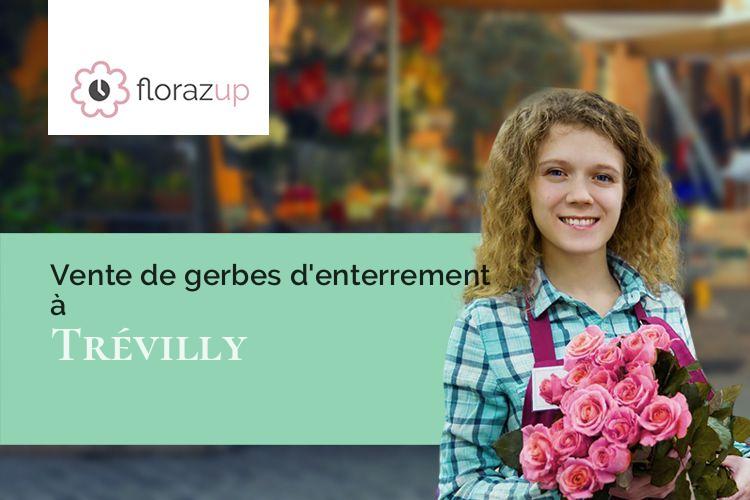 coupes de fleurs pour un deuil à Trévilly (Yonne/89420)