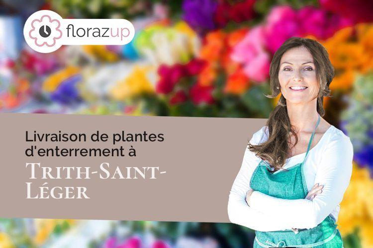 créations de fleurs pour un décès à Trith-Saint-Léger (Nord/59125)