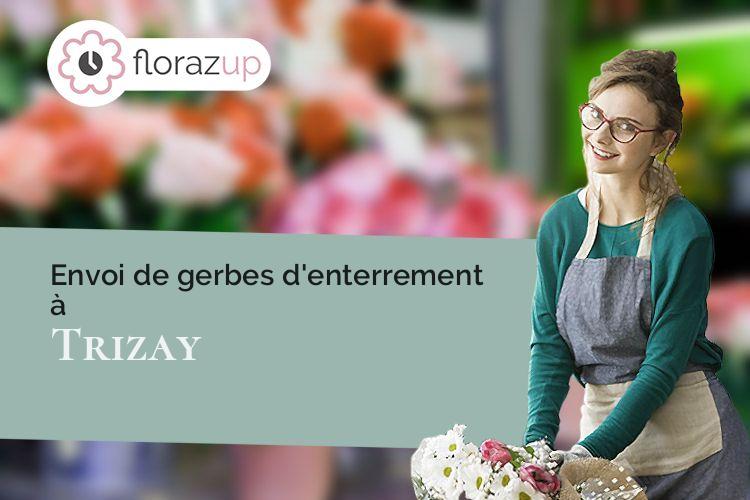 créations de fleurs pour un deuil à Trizay (Charente-Maritime/17250)