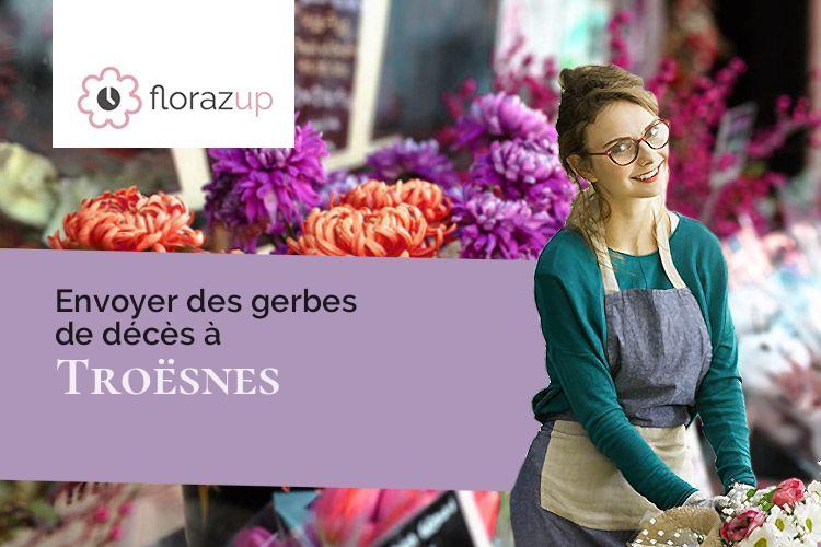 gerbes de fleurs pour une crémation à Troësnes (Aisne/02460)