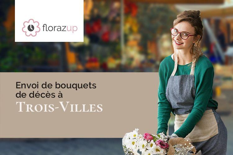 couronnes de fleurs pour des obsèques à Trois-Villes (Pyrénées-Atlantiques/64470)