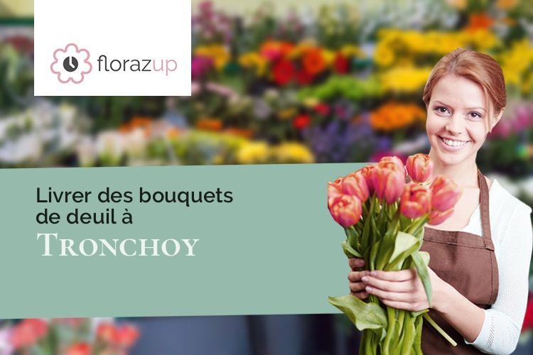 couronnes florales pour des obsèques à Tronchoy (Yonne/89700)