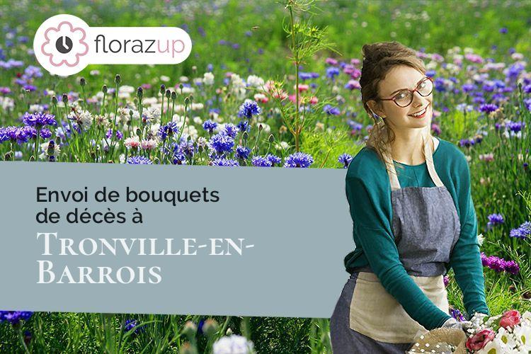 compositions de fleurs pour des obsèques à Tronville-en-Barrois (Meuse/55310)