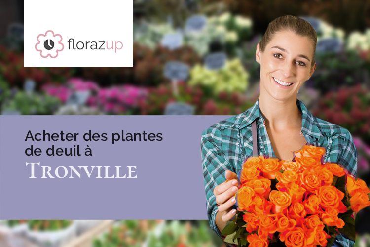 couronnes de fleurs pour un enterrement à Tronville (Meurthe-et-Moselle/54800)