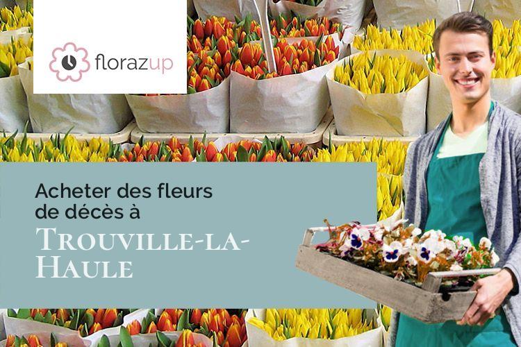 couronnes florales pour un deuil à Trouville-la-Haule (Eure/27680)