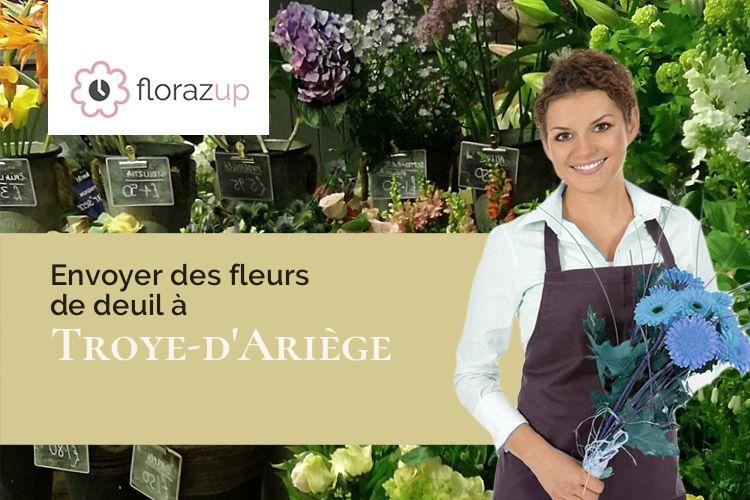 compositions de fleurs pour un enterrement à Troye-d'Ariège (Ariège/09500)
