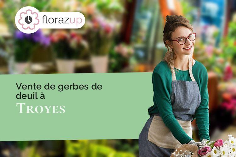 créations de fleurs pour un deuil à Troyes (Aube/10000)