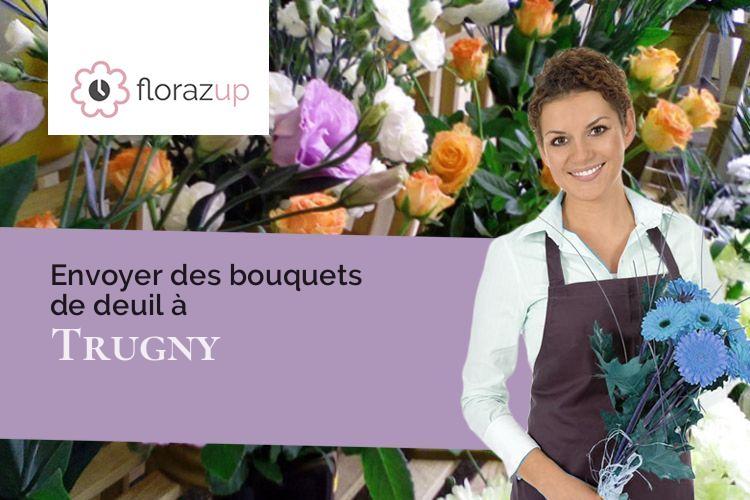 compositions florales pour des obsèques à Trugny (Côte-d'Or/21250)
